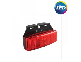 Zijmarkeringslamp Rood LED met houder