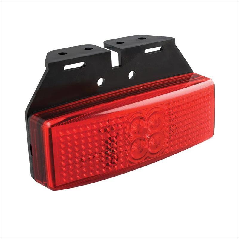 Zijmarkeringslamp Rood LED met houder