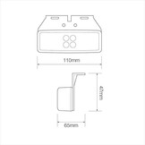 Zijmarkeringslamp Wit LED