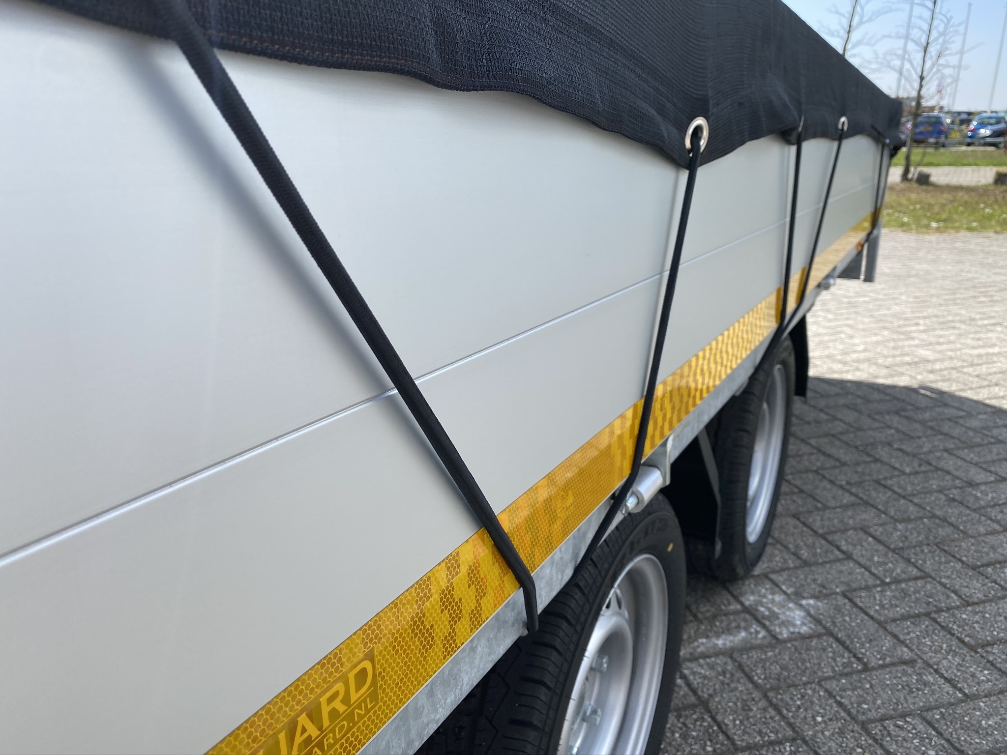 Premium gaasnet - 670x250 cm - inclusief elastiek rondom - UV bestendig - net voor aanhanger