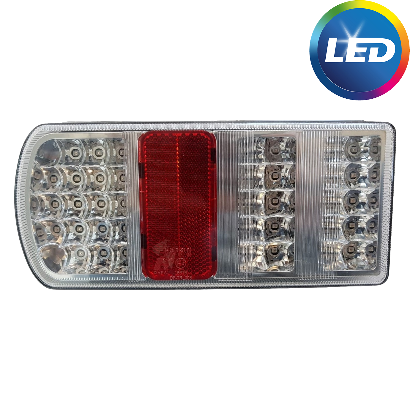 Achterlicht met Aspöck connector 228x106x55 mm - volledig LED en Plug&Play - links