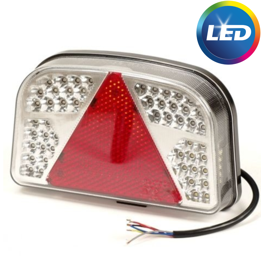LED achterlicht met 56 LEDs - links - 244x149x48 mm