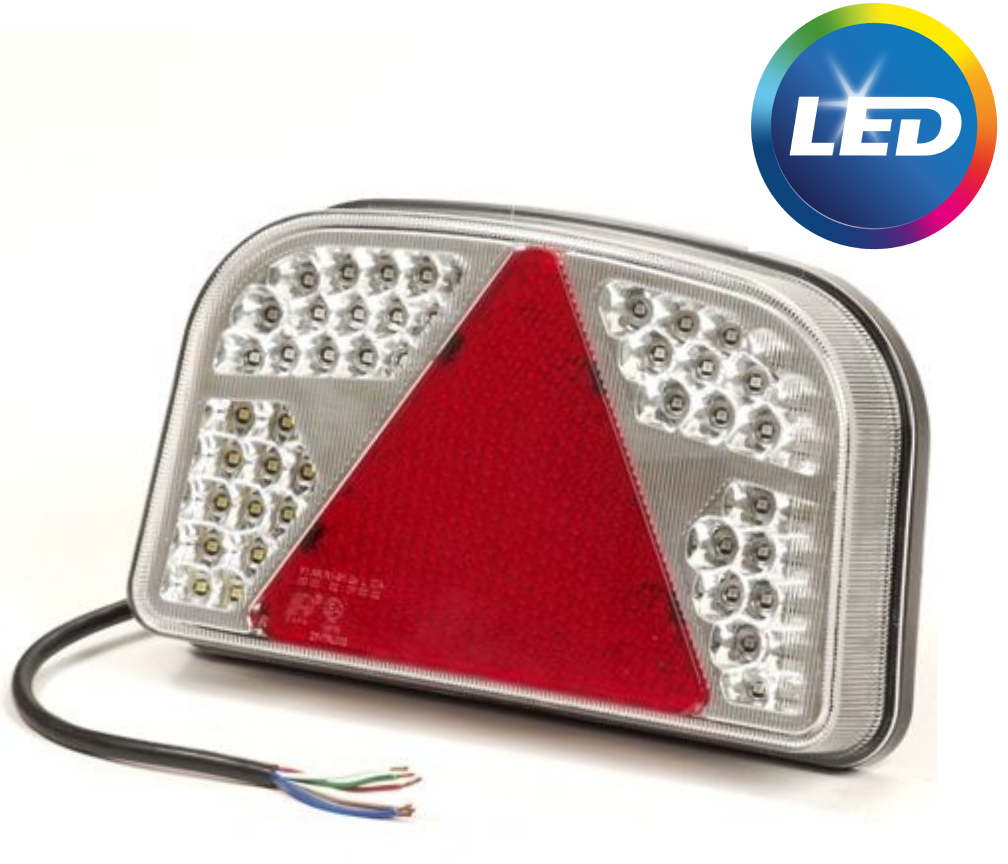 LED achterlicht met 56 LEDs - rechts - 244x149x48 mm