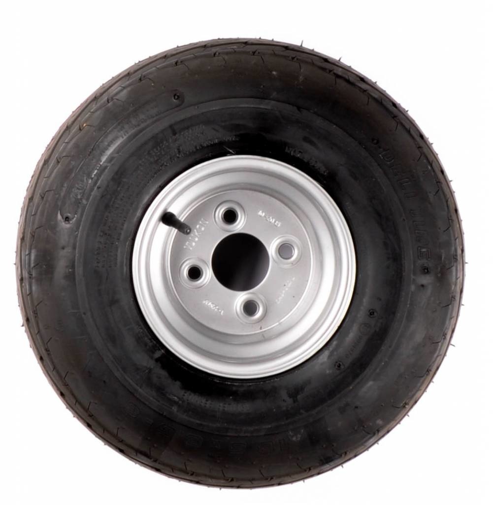 Compleet 8 inch wiel - 18.5x8.50-8 band + velg - opel steek: 4x100 - 6PR - 425 kg - 60 mm naafdiameter