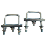 disselklemmen voor neuswielklem vierkant (48 mm) voor koker 60mm ( 2 stuks)