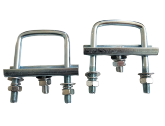 disselklemmen vierkant (60mm) voor neuswielklem (48mm) ( 2 stuks)