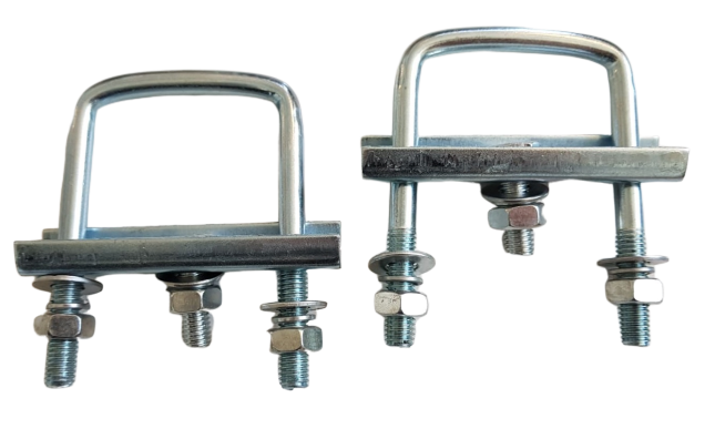 disselklemmen voor neuswielklem vierkant (48 mm) voor koker 60mm ( 2 stuks)