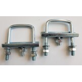 disselklemmen voor neuswielklem vierkant (48 mm) voor koker 60mm ( 2 stuks)