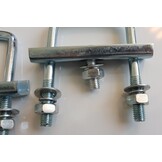 disselklemmen voor neuswielklem vierkant (48 mm) voor koker 60mm ( 2 stuks)