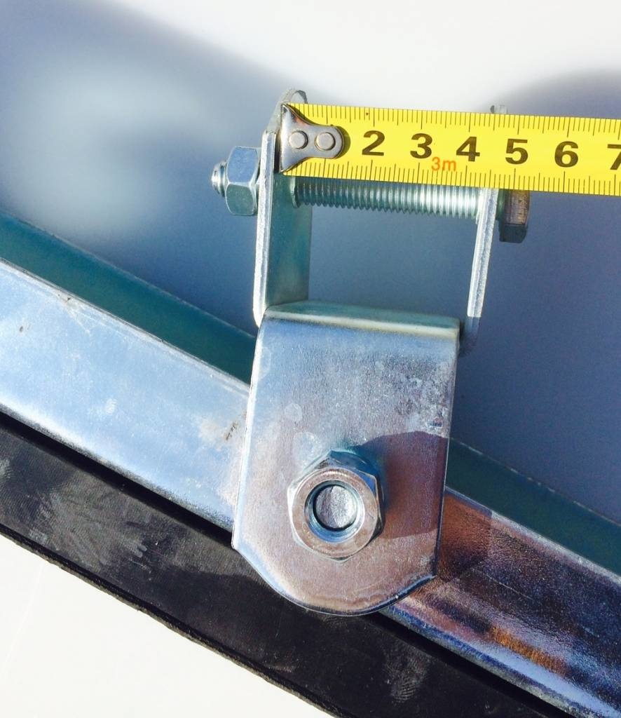 Boot zijsteun + houder 500x60x20 mm