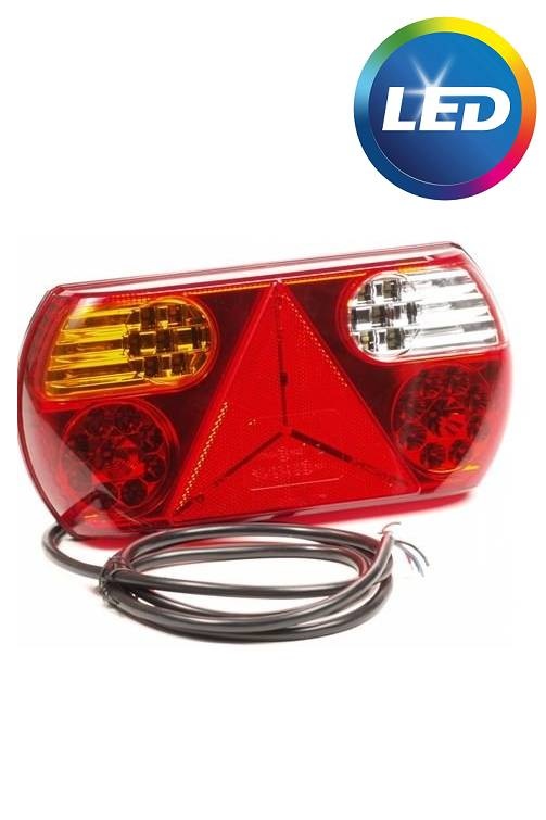 Achterlicht links 32 LEDS 296x145x45 mm - inclusief reflecterende driehoek