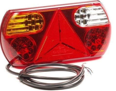Achterlicht links 32 LEDS 296x145x45 mm - inclusief reflecterende driehoek