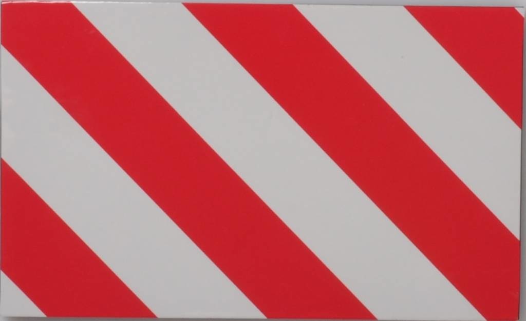 Markeringsbord uitstekende lading 20x30 cm FOAM - voorzien van plakstrip
