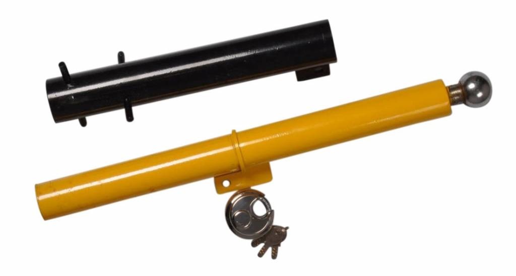 Parkeerpaal met slot voor aanhangers en caravans