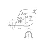 Winterhoff WW13N - rond 45 mm - 1500 kg - geremde koppeling