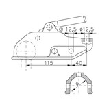 Winterhoff WW200 - rond 50 mm - 3000 kg - geremde koppeling