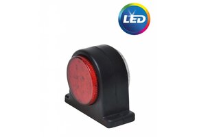 LED breedtelicht rood/wit 68x62 mm