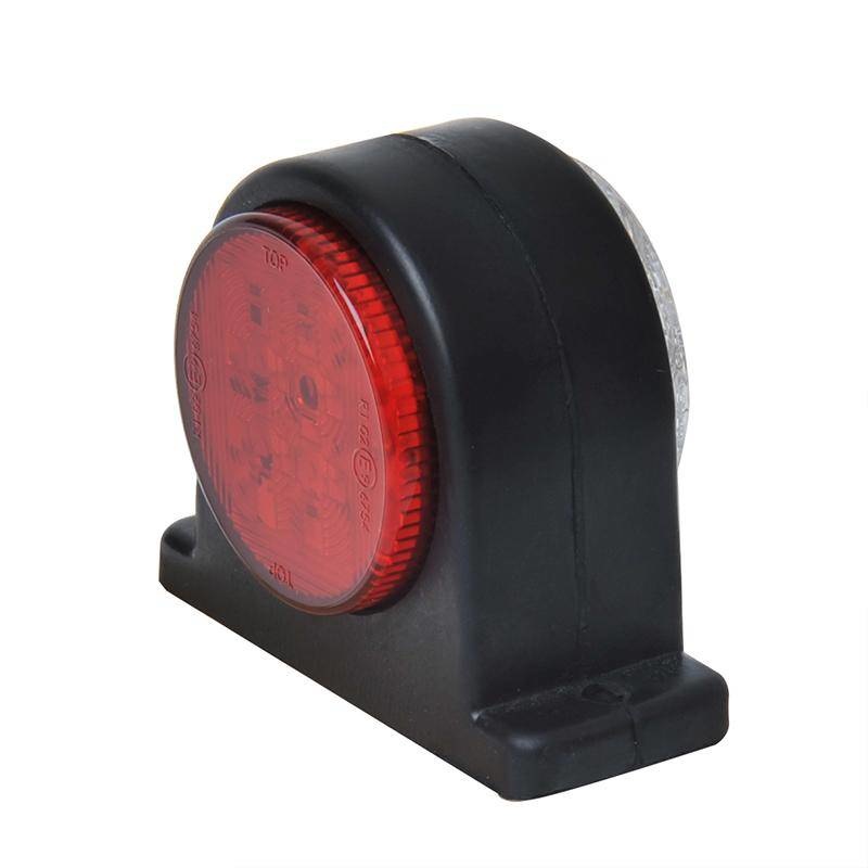 LED breedtelicht rood/wit 68x62 mm