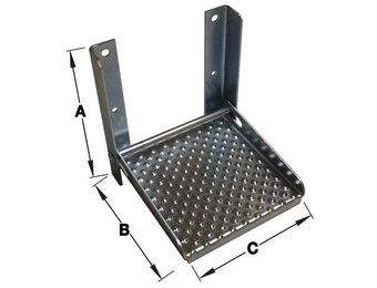Opklapbare opstap 170x160x180 mm