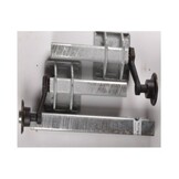 Ongeremde torsie as - flensmaat 1250 mm >| 1850 mm - padmaat 900 >| 1400 mm - 750 kg - 4x100