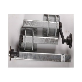 Ongeremde torsie as - flensmaat 1250 mm >| 1850 mm - padmaat 900 >| 1400 mm - 750 kg - 4x100