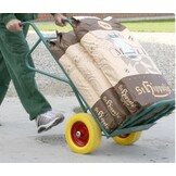 3.00-4 steekwagenwiel - massief/anti-lek band en stalen velg - 100 kg maximale belasting - 20 mm asgat/naafdiameter - inclusief kogellager