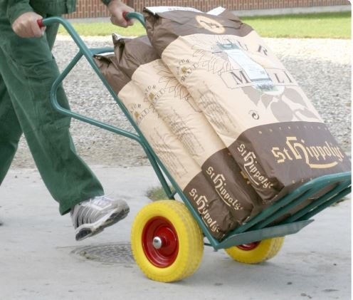 3.00-4 steekwagenwiel - massief/anti-lek band en stalen velg - 100 kg maximale belasting - 20 mm asgat/naafdiameter - inclusief kogellager