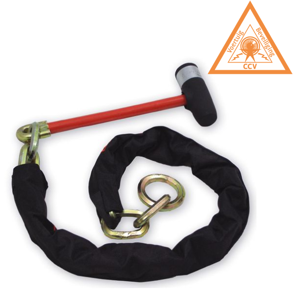 Kettingslot/loopchain - 130 cm lang - SCM gekeurd - wielklem functie