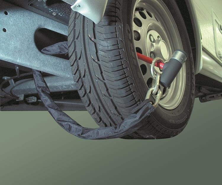 Kettingslot/loopchain - 130 cm lang - SCM gekeurd - wielklem functie