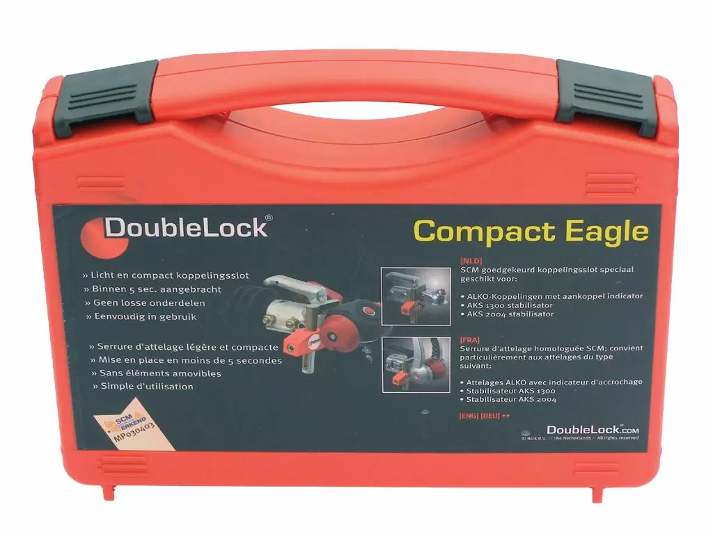 DoubleLock Compact Eagle - SCM gekeurd disselslot voor AL-KO koppelingen