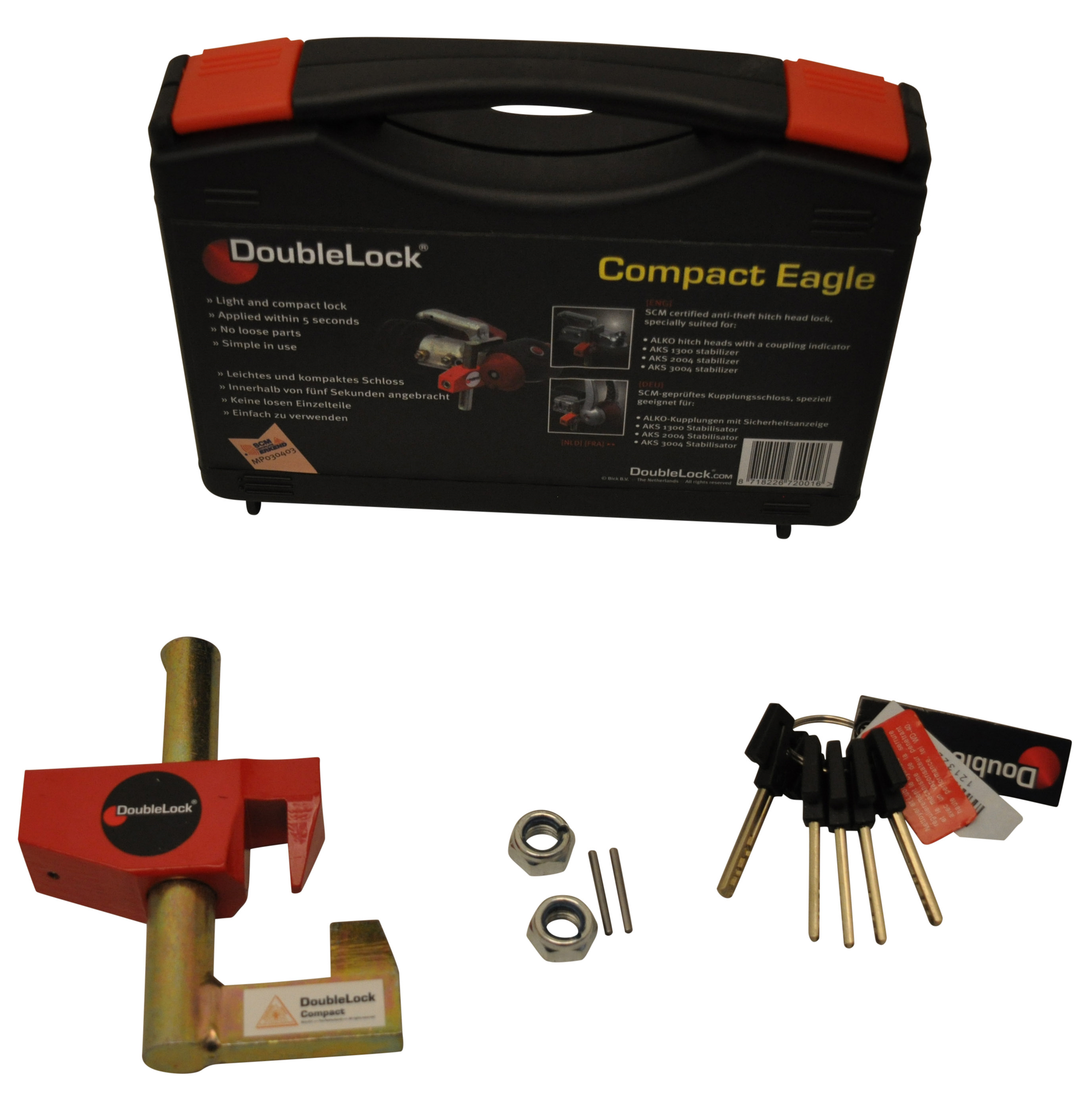 DoubleLock Compact Eagle - SCM gekeurd disselslot voor AL-KO koppelingen