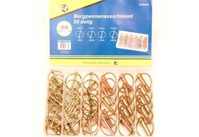 Borgpennen 50-delig assortiment