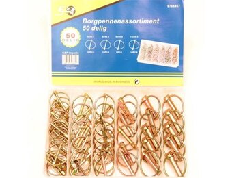 Borgpennen 50-delig assortiment