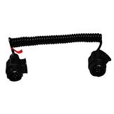 Verloop spiraalkabel 8 aderig met 2x 13-polige stekker - 90 tot 250 cm