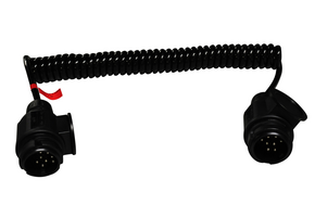 Spiraalkabel 90 > 250 cm 2x 13P (M) 8 pins