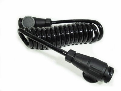 Verloop spiraalkabel 8 aderig met 2x 13-polige stekker - 90 tot 250 cm