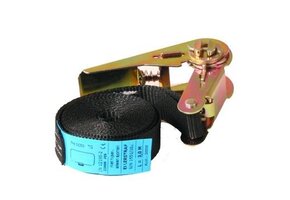 Spanband zwart 500x2,5 cm (750 kg)