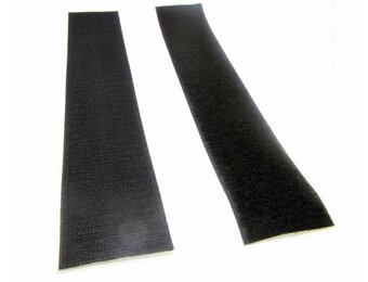 Klittenband zelfklevend  per meter (2-delig)