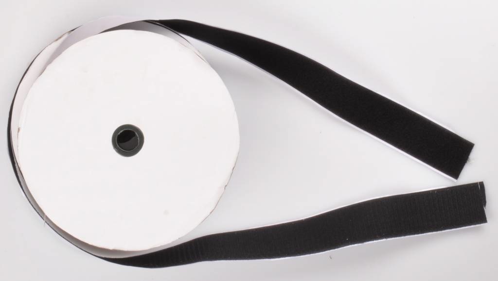 Klittenband zelfklevend  per strekkende meter (2-delig)