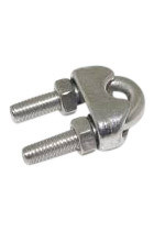 Klem van RVS voor staaldraad (6 mm)