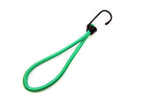 Spanelastiek met haak (groen) 230 mm