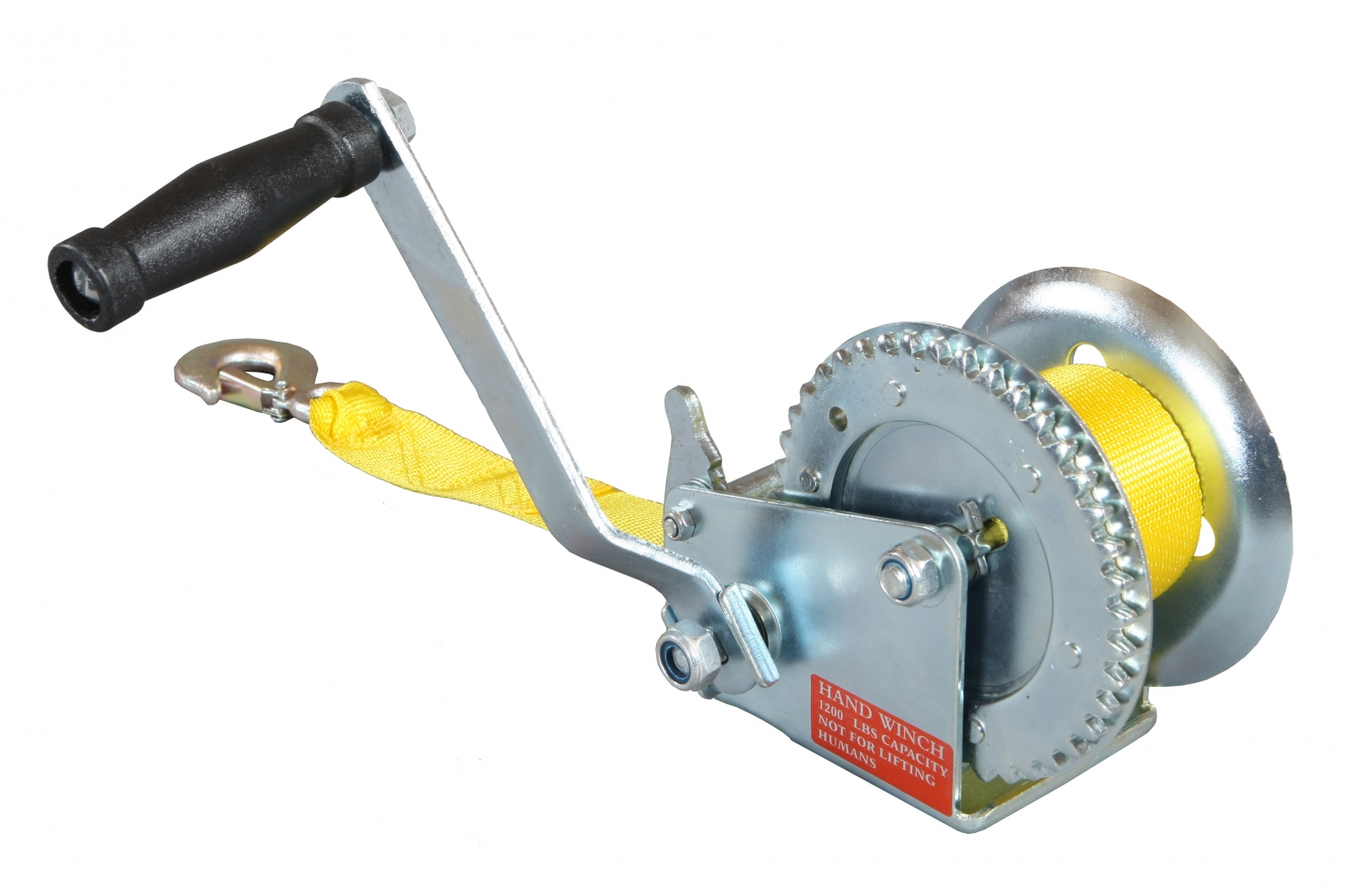 Handlier ongeremd 550 kg 6 meter band + haak