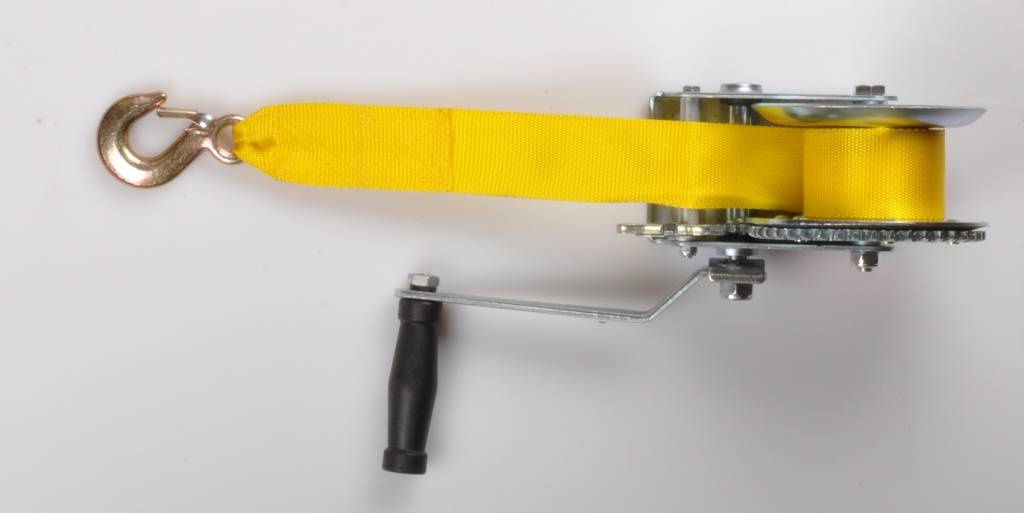 Handlier ongeremd 550 kg 6 meter band + haak
