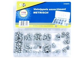 Vetnippels 110-delig assortiment