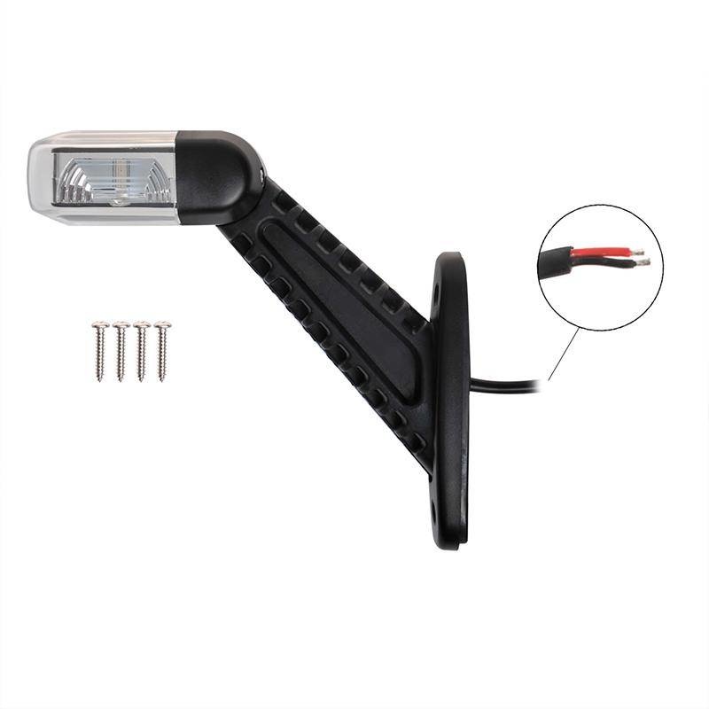 Breedtelicht LED rood/wit/oranje Links