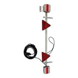 LED verlichtingsbalk uitschuifbaar van 110 cm tot 160 cm - 7 polig - inclusief reflectoren