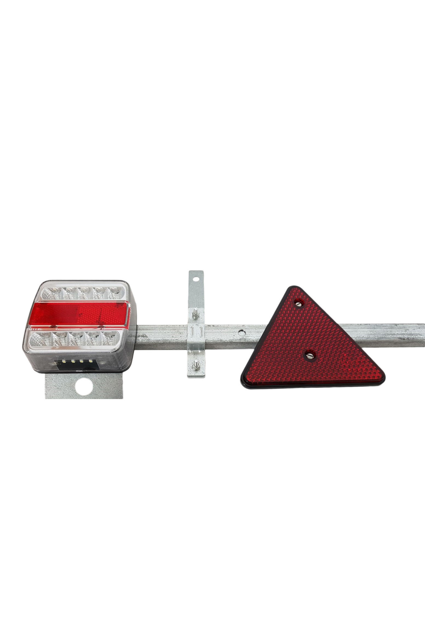 LED verlichtingsbalk uitschuifbaar van 110 cm tot 160 cm - 7 polig - inclusief reflectoren