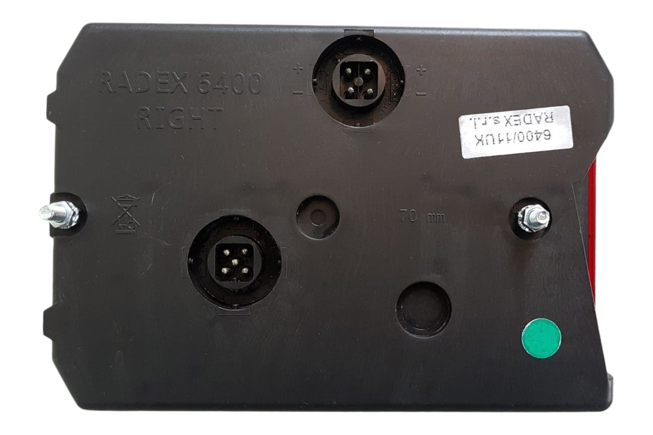 Radex 6400 Rechts 200x140x52 mm voorzien van connector aansluiting