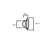Knopje / Touwhaak exclusief schroef