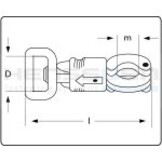 Paniekhaak paardentrailer type 2 verzinkt